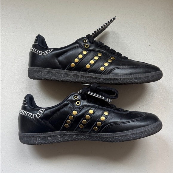 Adidas Wales Bonner Samba Studded Pack Black sneakers size 6.51/750  IG4303